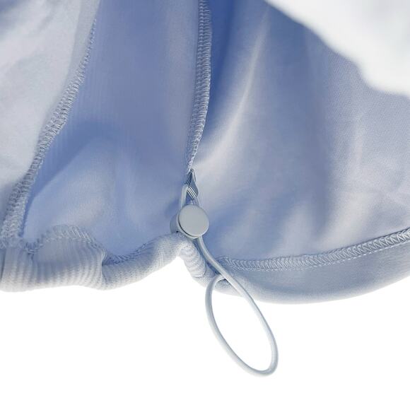 ATHLETA Seasoft Rib 1/4-Zip Modal-Blend Sweatshirt in Gossamer Blue Size XL - Picture 6 of 9